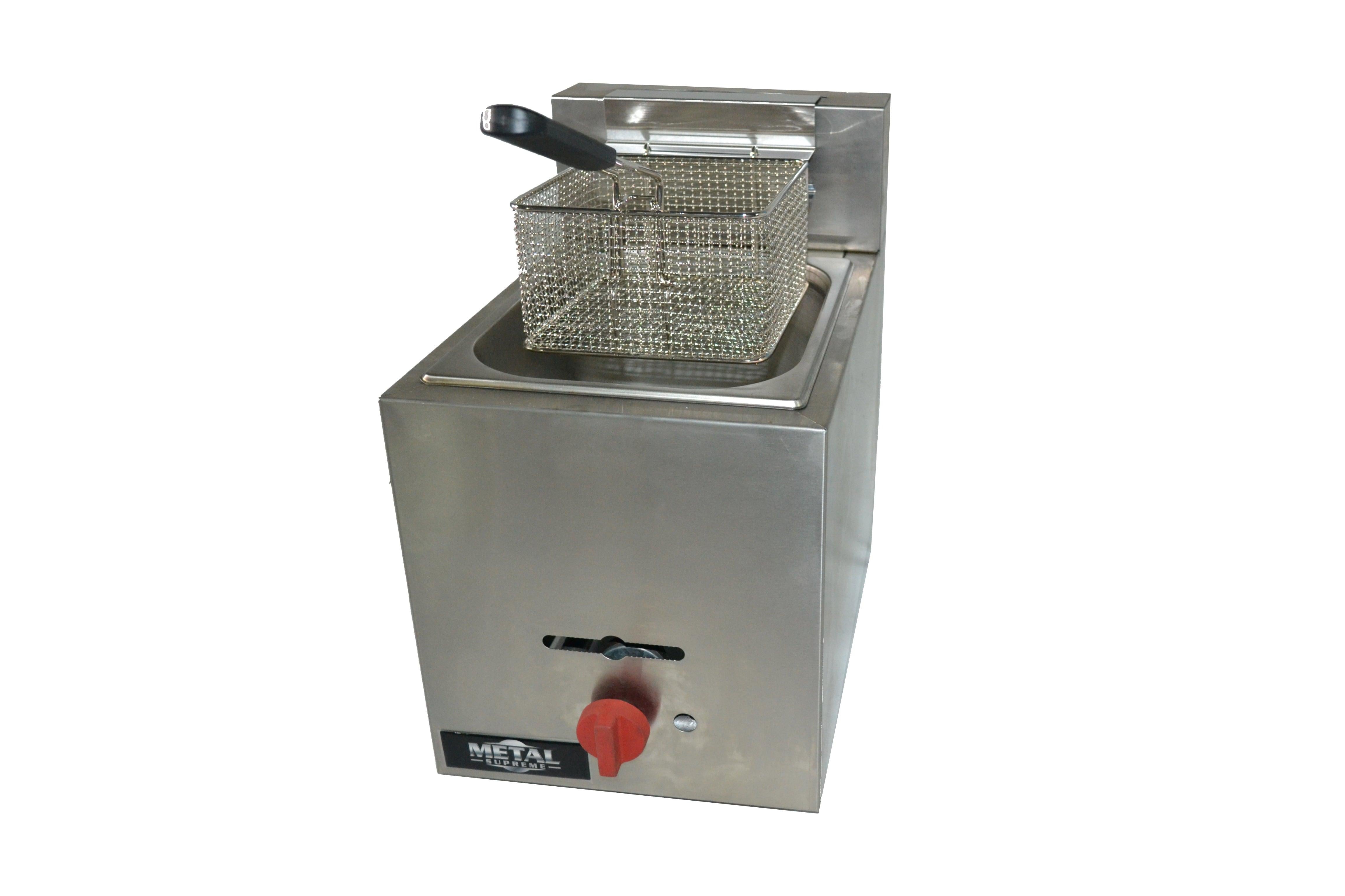Ampto F1BGVE Gas Countertop fryer 1 Basket - 9 liters