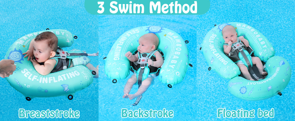 Mambobaby Self-Inflating Floating Bed with Canopy