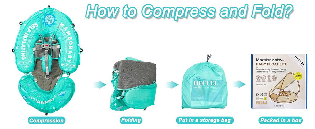 Mambobaby Self-Inflating Floating Bed with Canopy