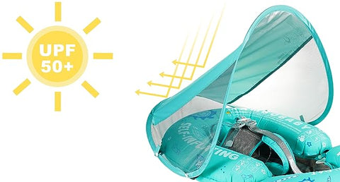 Mambobaby Self-Inflating Floating Bed with Canopy