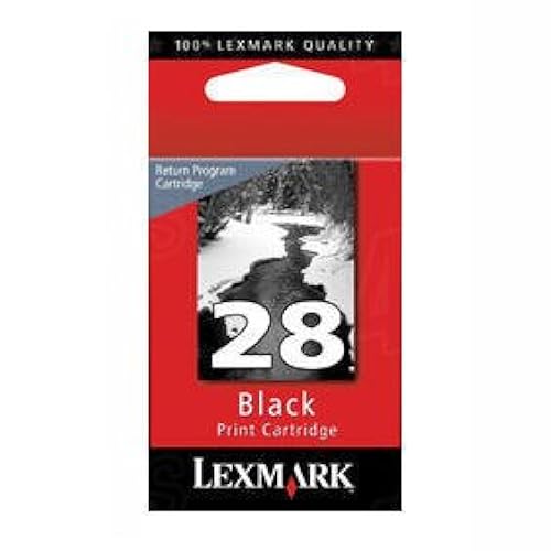 Lexmark No. 28 Original Ink Cartridge - Inkjet - 175 Pages - Black - 1 Each