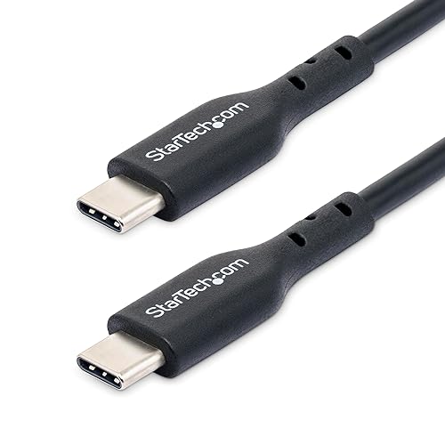 StarTech.com 2m (6ft) USB C Charging Cable, USB-C Cable, USB 2.0 Type-C Laptop Charger Cord, 60W 3A Power Delivery, M/M