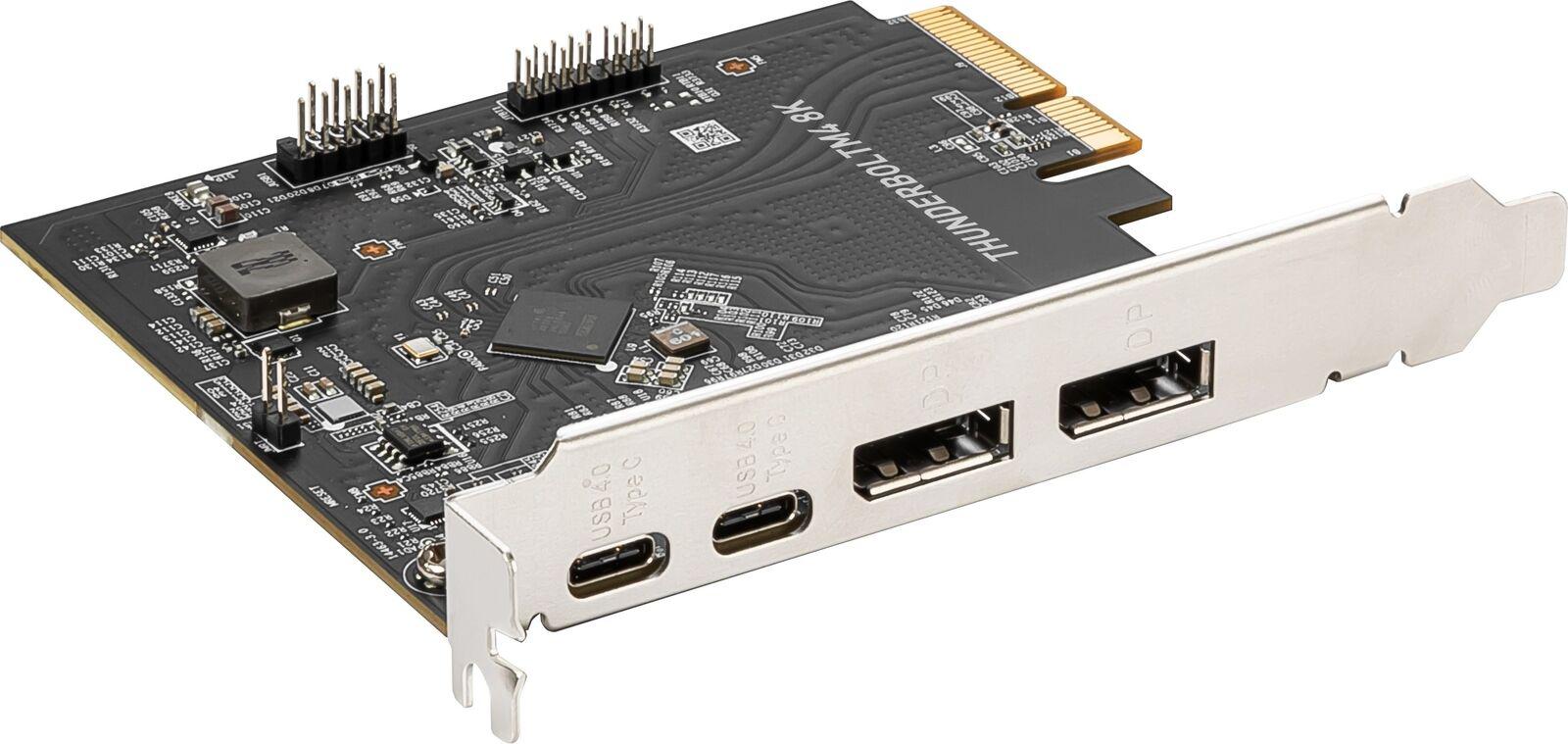 MSI THUNDERBOLTM4 8K PCIe 3.0x4 Add-on Card for 2 Thunderbolt 4 (USB-C) Ports