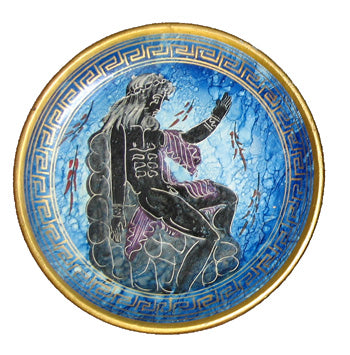 Ceramic Plate - 9.25' - Perle - Blue - 1 pc
