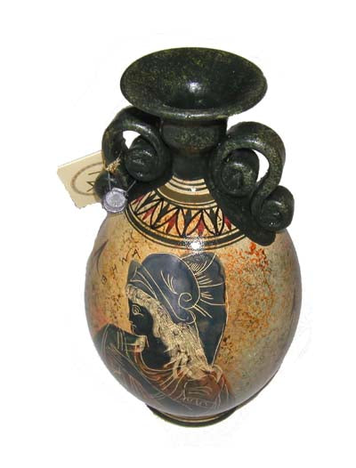 Greek Vase - Ceramic - 8' -  Vergina - 1 pc