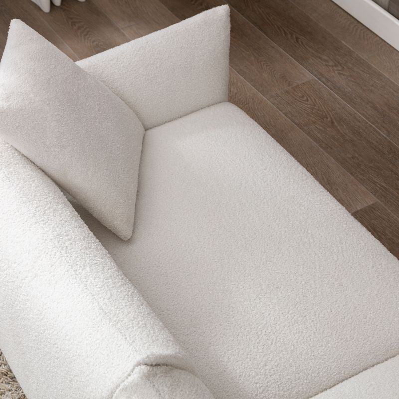 Cecer Oversized Lambswool Loveseat Sofa