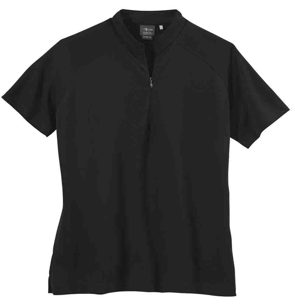 Dot Texture Jersey Short Sleeve Polo Shirt