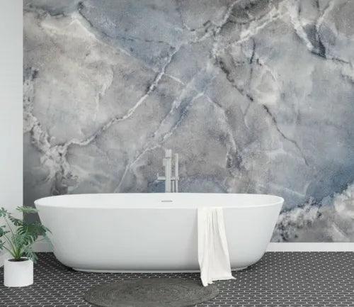 3D Gray Marble ZHU001 Texture Tiles Marble Wallpaper Wall Mural Removable Zoe