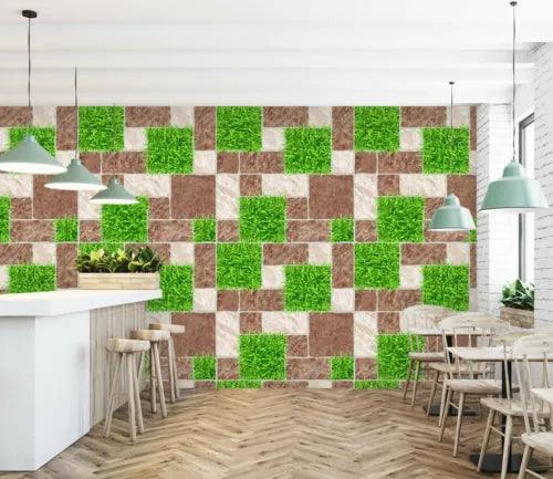 3D Green Lawn Tile Graphics 2590NA Wallpaper Wall Murals Removable Wallpaper Fay
