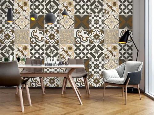 3D Tile Pattern ZHUA13593 Wallpaper Wall Murals Removable Self-adhesive Amy