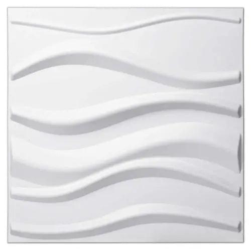 Art3dwallpanels PVC 3D Wall Wavy Textured Tile 19.7