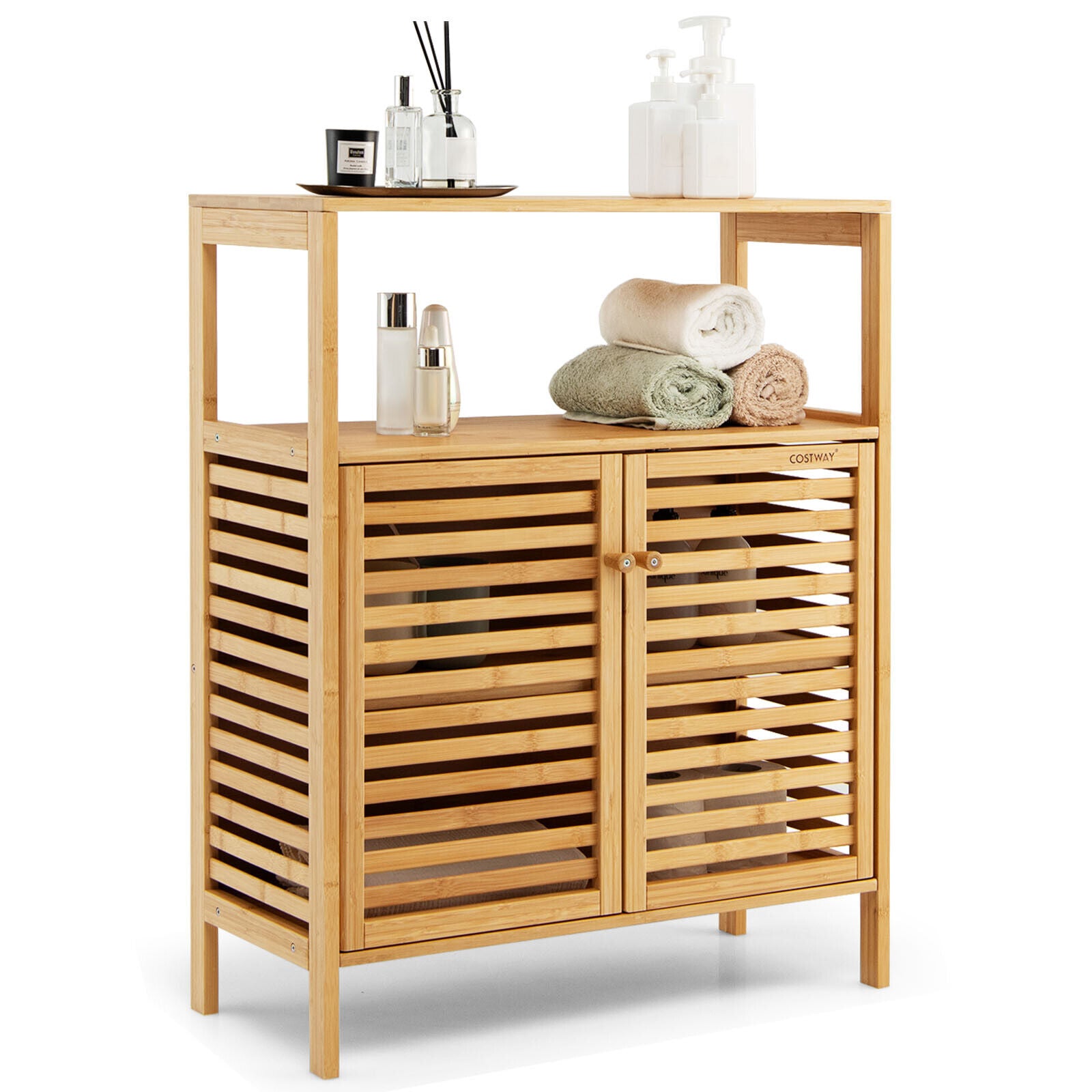 Bamboo Bathroom Storage Cabinet