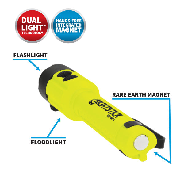 Nightstick - Dual-Light? Flashlight w/Tail Magnet