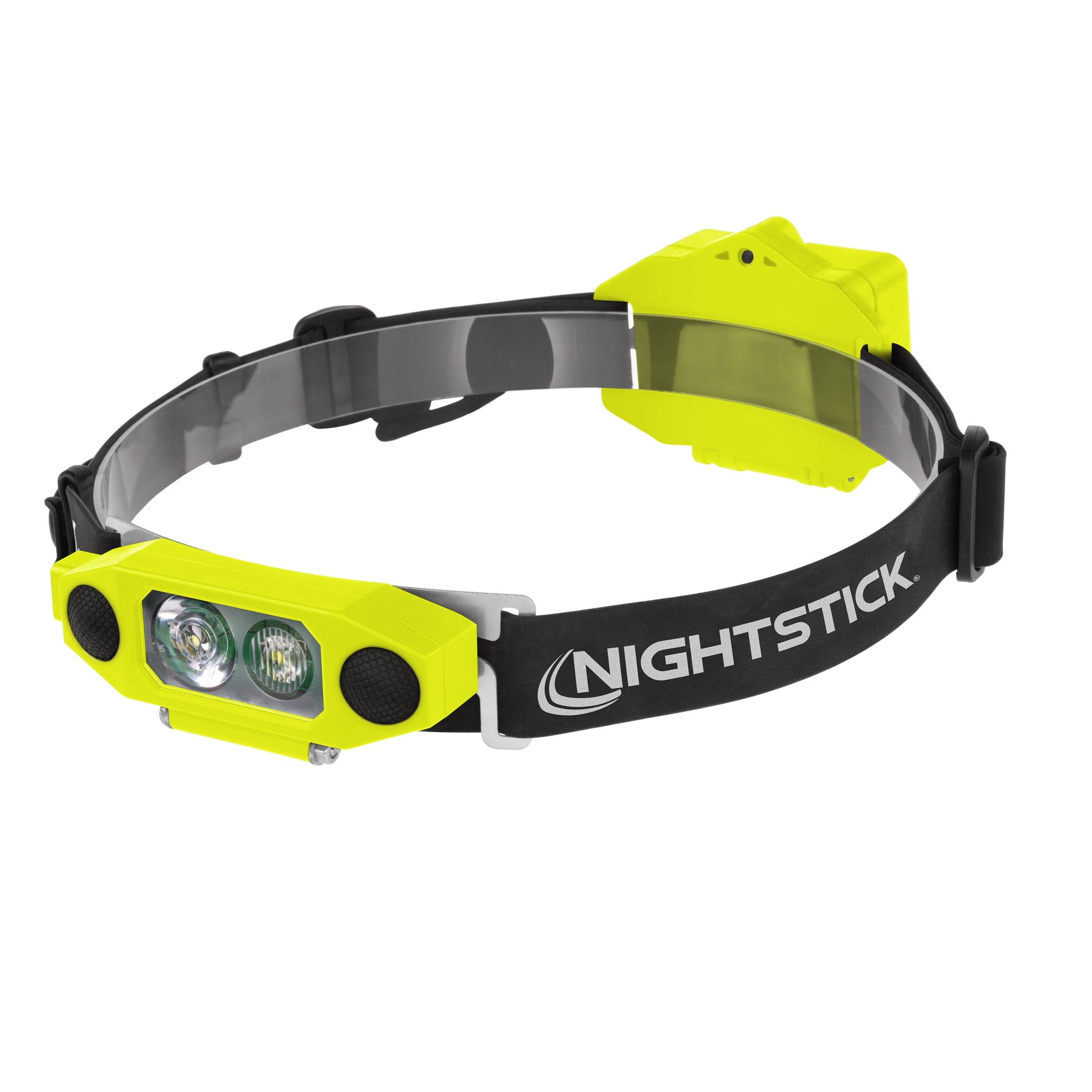 Nightstick - DICATA? Intrinsically Safe Low-Profile Dual-Light Headlamp - 3 AA - Green - UL913 / ATEX