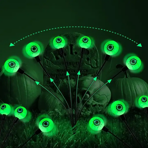 LED Solar Eyeball Halloween Pathway Light
