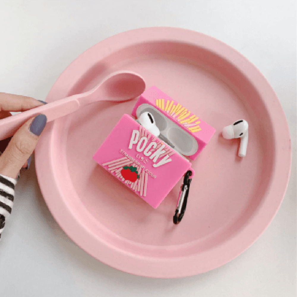 3D Cute Pocky Airpods Case