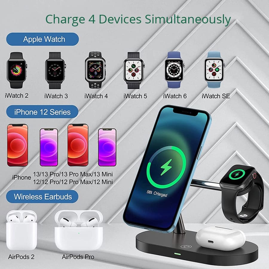 3 in 1 Magnetic iPhone Dock Station