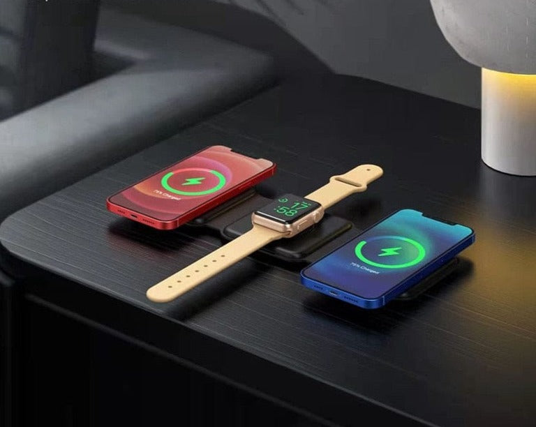 The Ultimate 3-in-1 Foldable Wireless Charging Pad