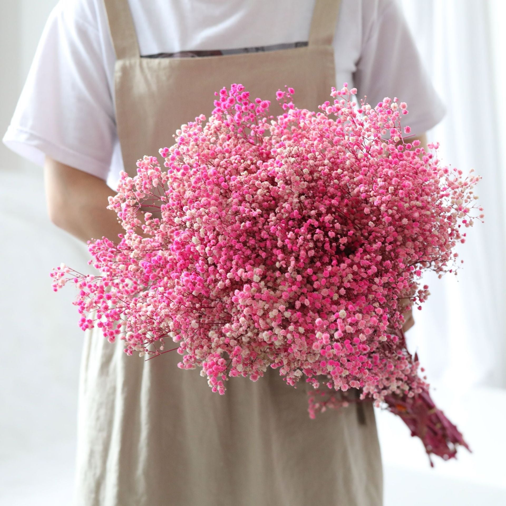 Natural Dried Preserved Flowers Gypsophila Flower Bouquets