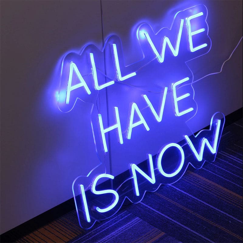 All We Have Is Now Neon Sign