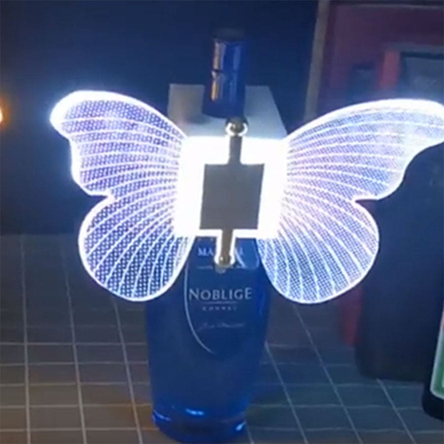 Butterfly Wing Light for Bottles