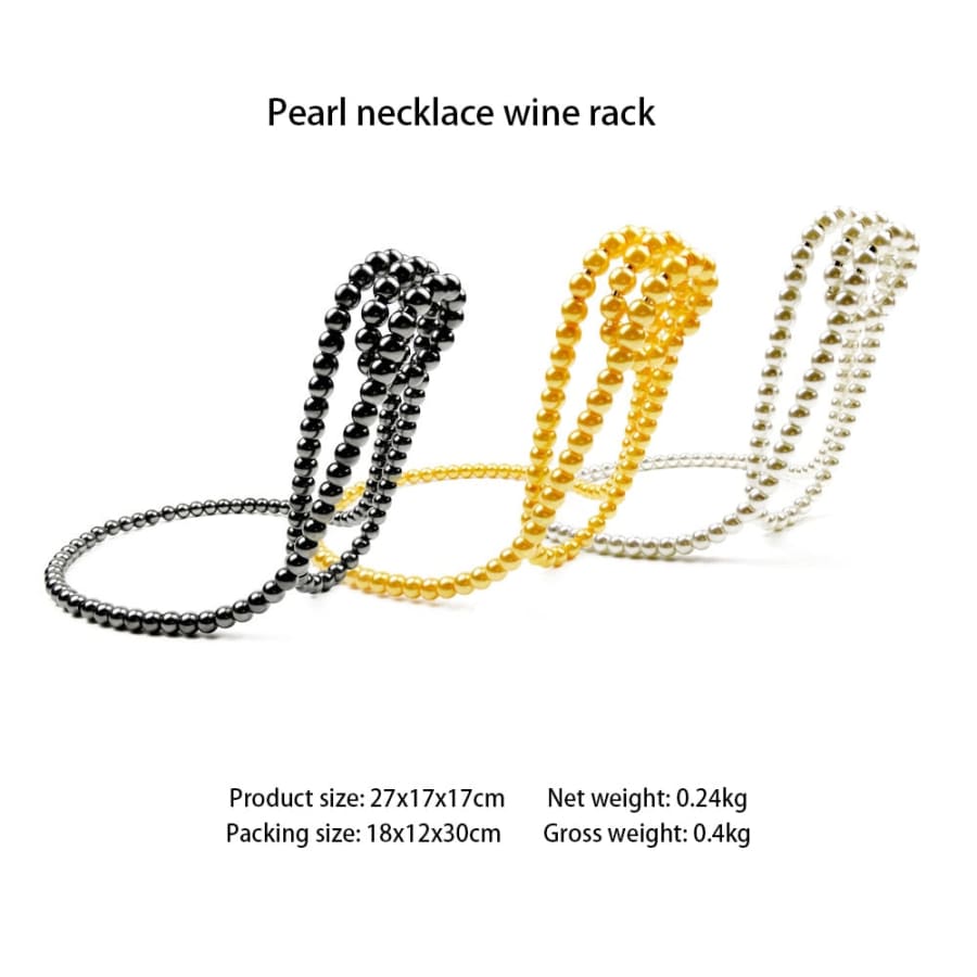 Creative Pearl Necklace Wine Rack