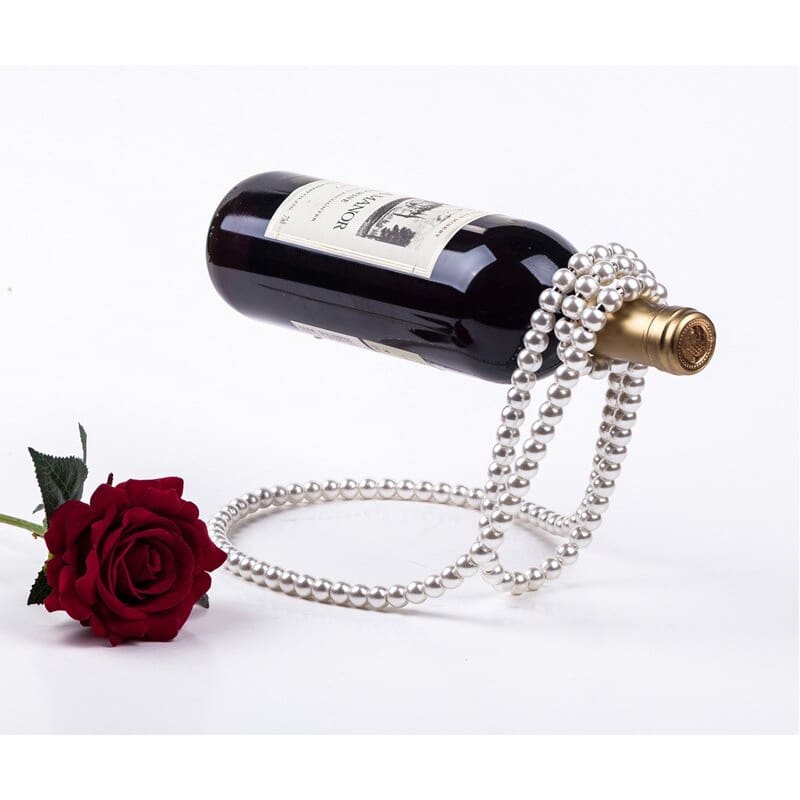 Creative Pearl Necklace Wine Rack