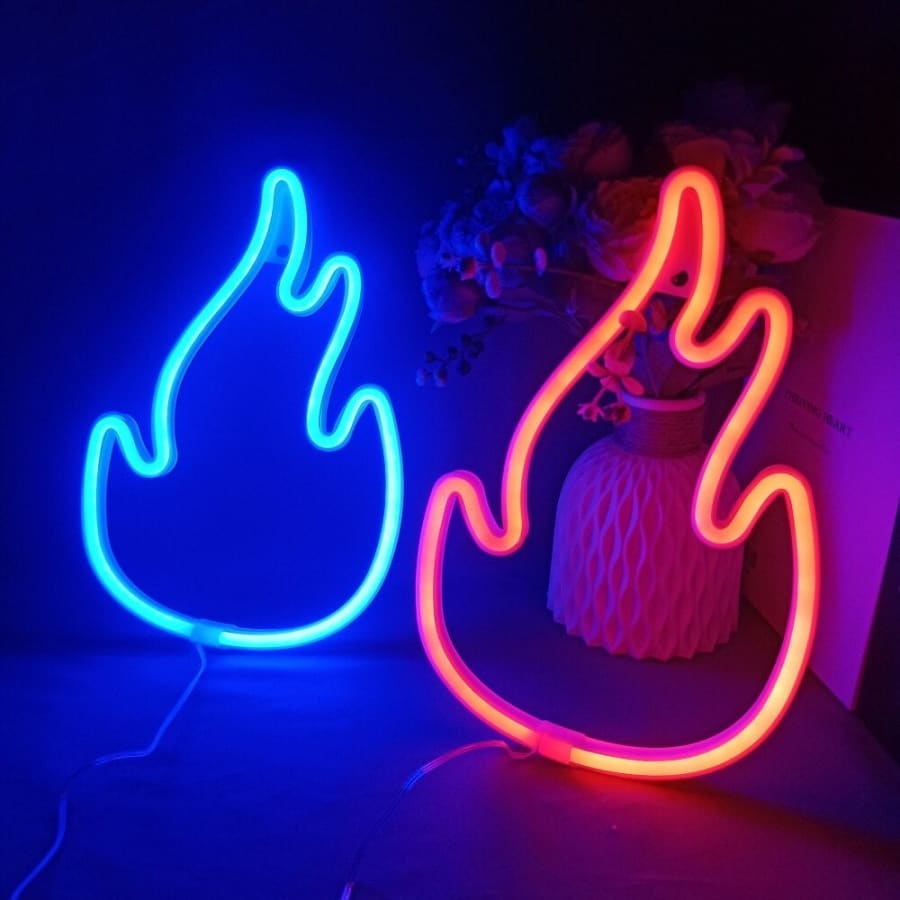 Fire Flame Neon Light