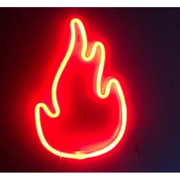 Fire Flame Neon Light