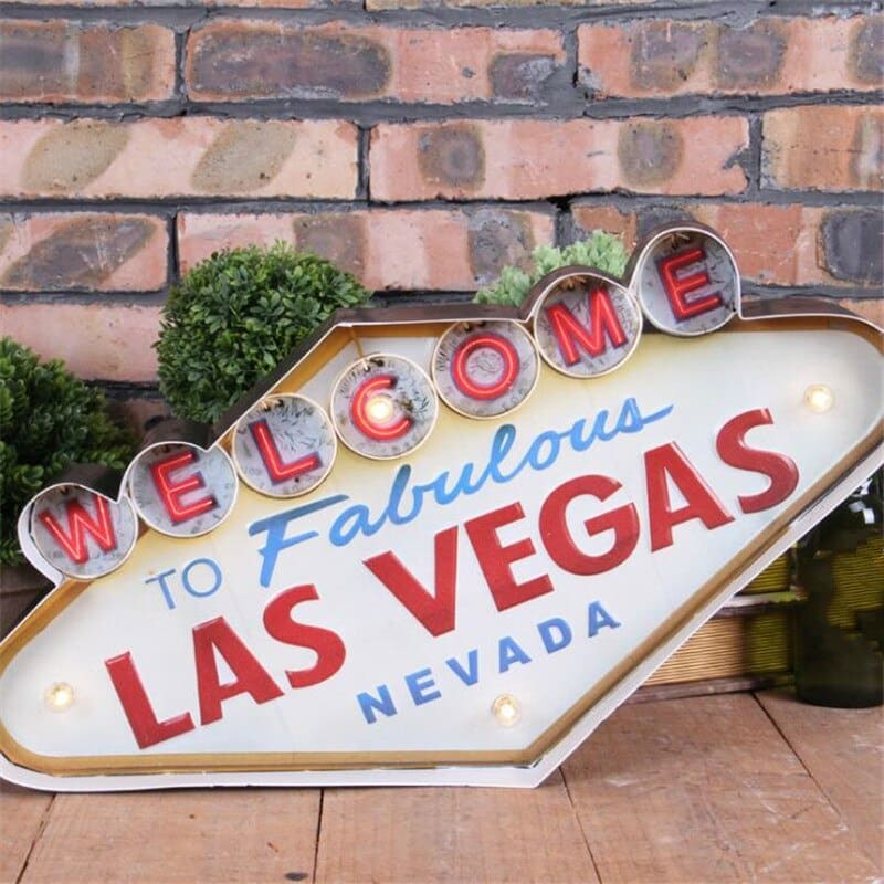 Las Vegas Metal Wall Sign