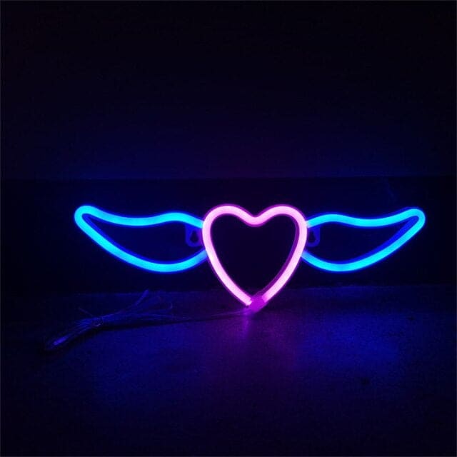 Love Wings Neon Light