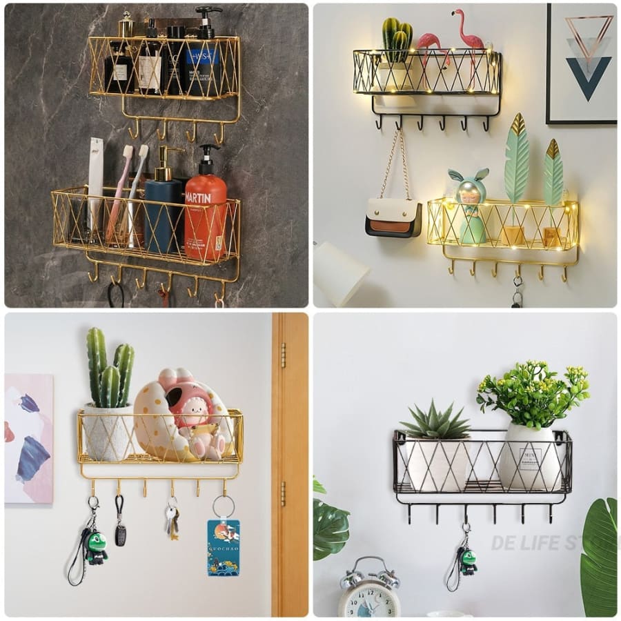 Luxury Gold Bathroom Shelf