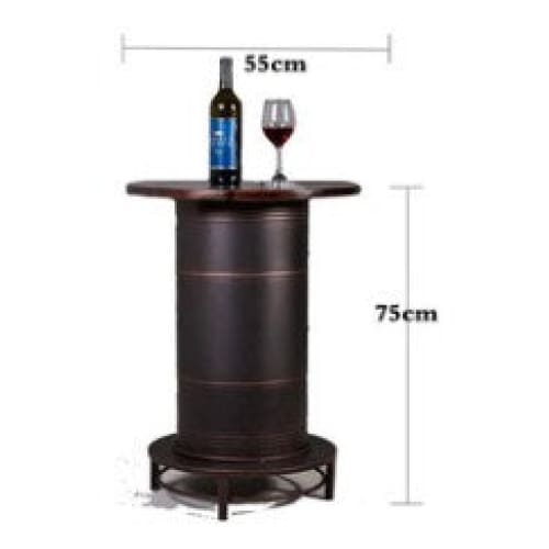 Metal Barrel Luxury Table Chair Set