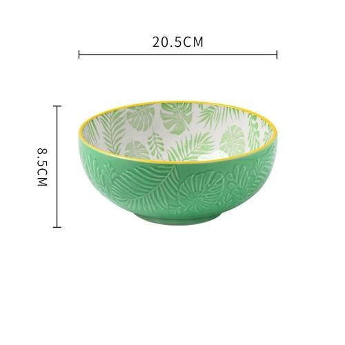 Ceramic Embossed Serving Dish