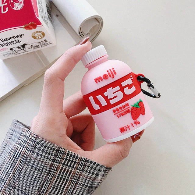 Kawaii Milk Box Airpods Case