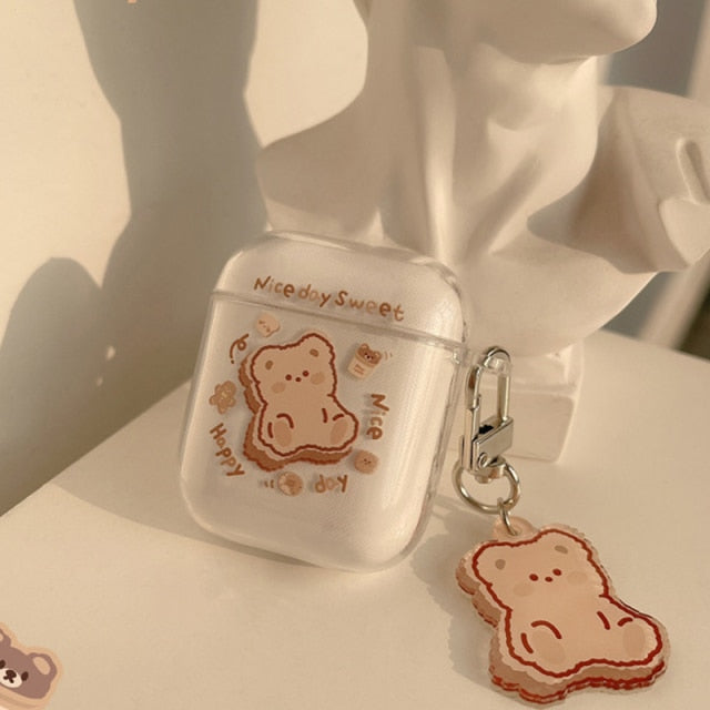 Teddy Bear Cookie Airpod Case