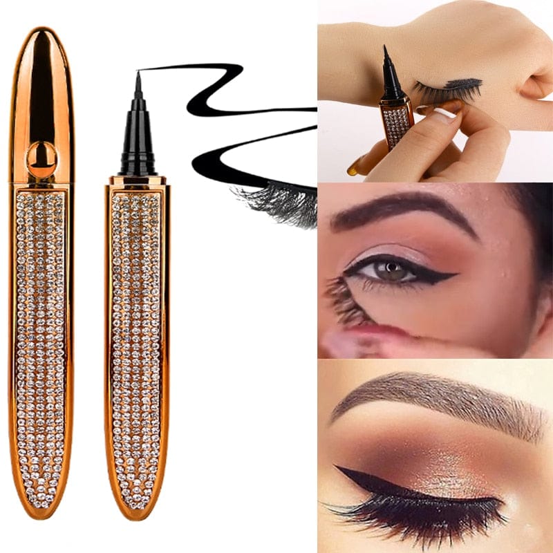 Magic Long-Lasting Eyelash Adhesive and Eyeliner Foolproof Application Pencil