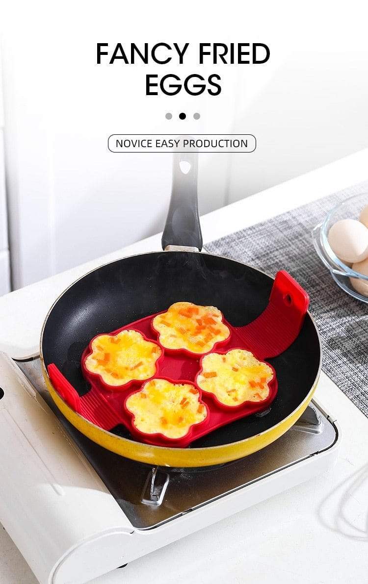 7 Hole Non-Stick Silicone Egg Pancake Maker