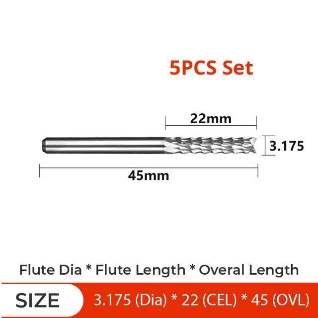 Carbide Tungsten Corn teeth Milling bits cutter for Engraving machine