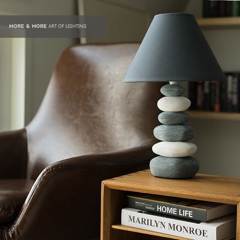 Stone Tower Table Lamp