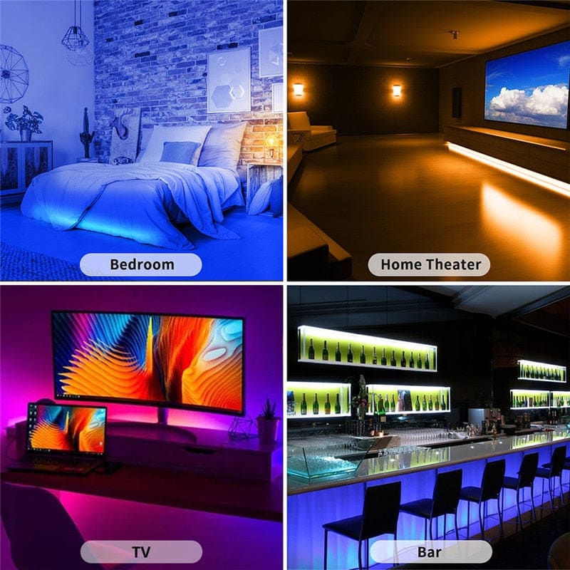 TV Backlight Bluetooth USB RGB LED Tape Lights