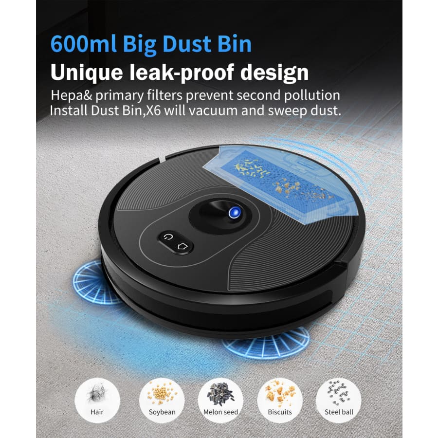 Wifi Robot Vacuum Cleaner Laser Navigation