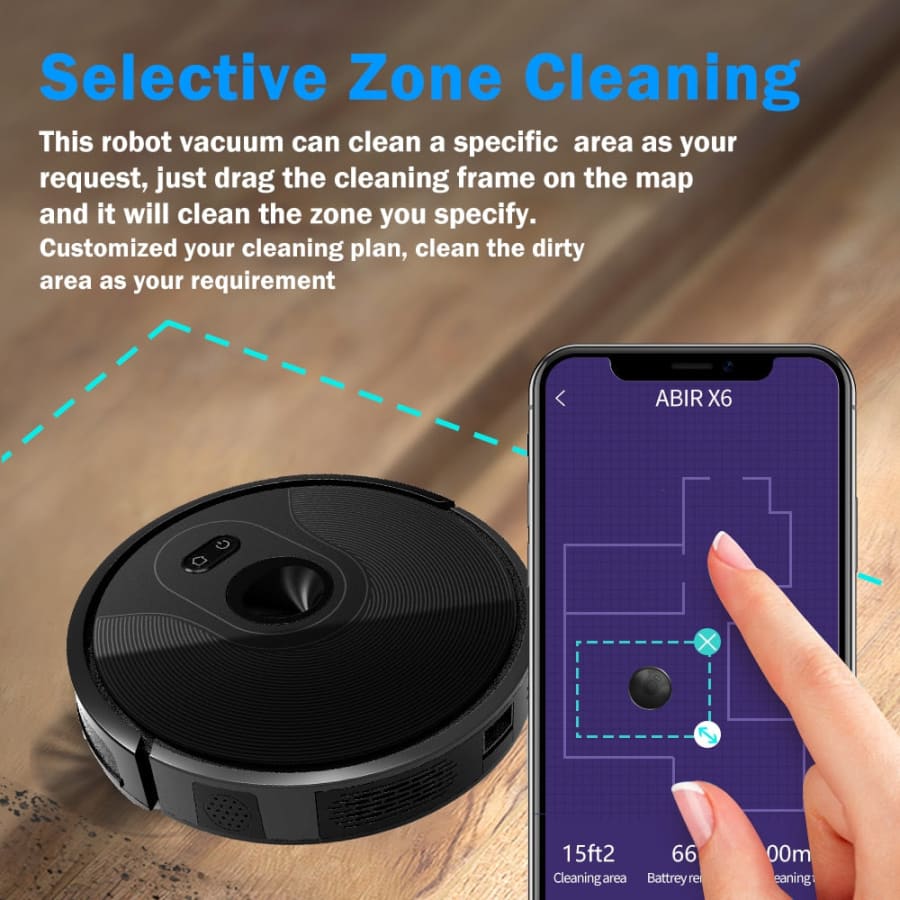 Wifi Robot Vacuum Cleaner Laser Navigation