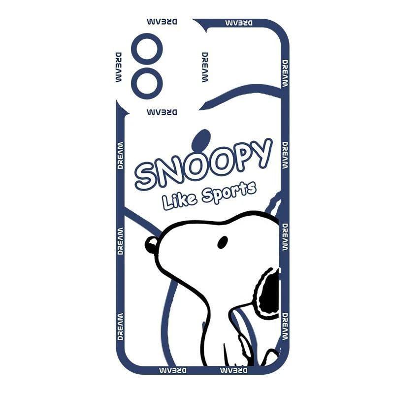 S-Snoopys Cute Cartoon Phone Case For iPhone