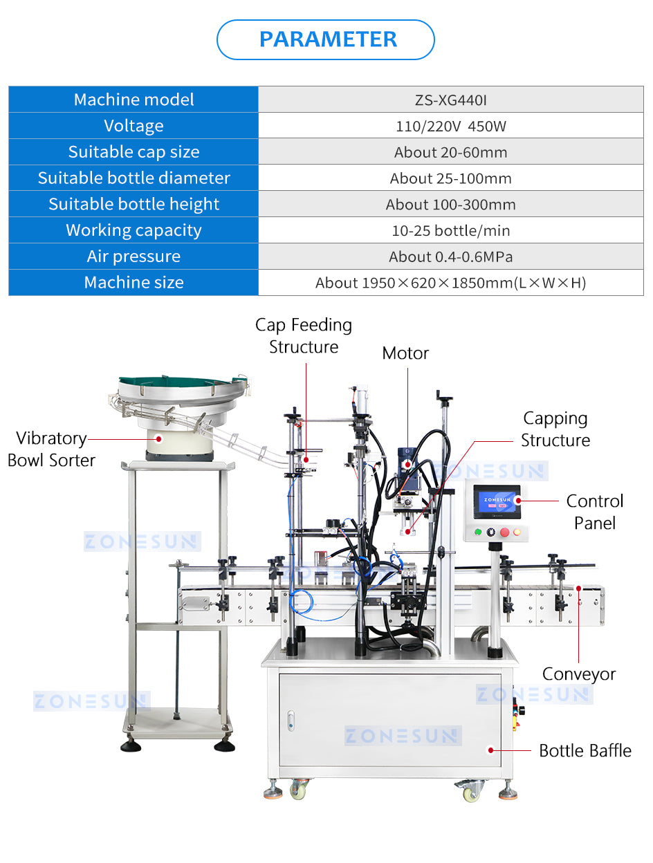 ZONESUN Bottle Capping Machine