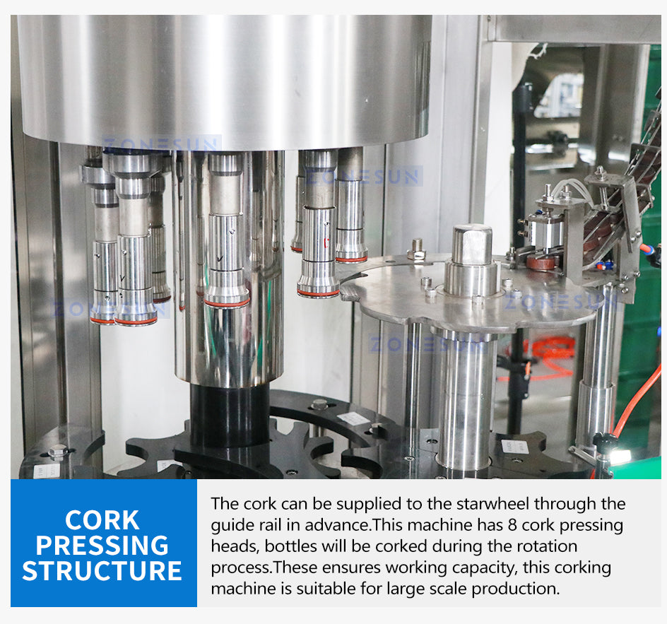 Zonesun ZS-XG440K Automatic Corking Machine Details