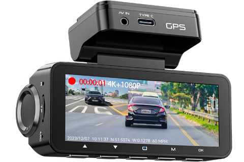 dash cam is recording