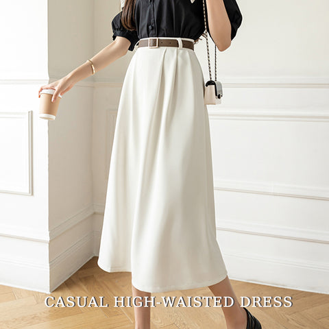 TAN ロングスカート　ハイウエスト ハイウエストのロングスカート – Walux Store