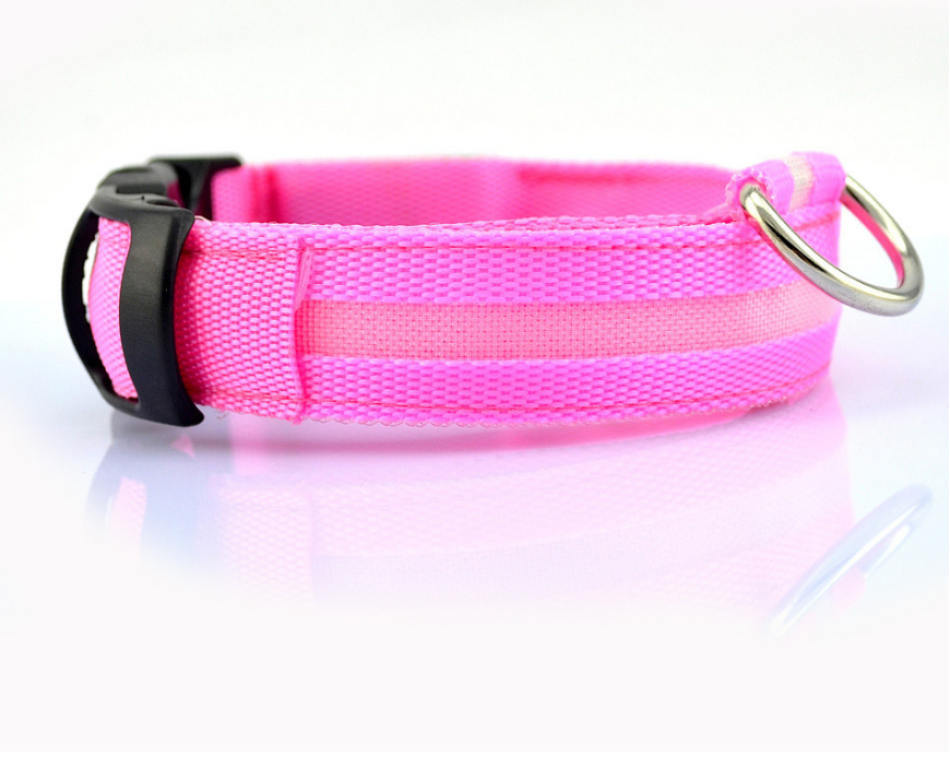 Nylon LED Pet Dog Luminous Collar