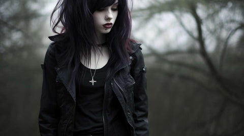 a emo style fashion girl